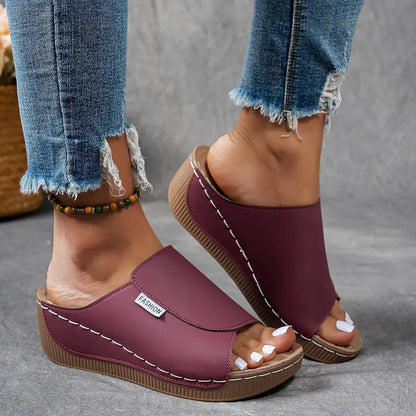 Women's Espadrille Wedge Sandals - Casual Summer Footwear
