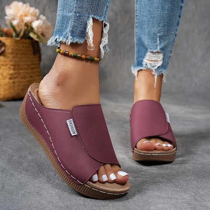 Women's Espadrille Wedge Sandals - Casual Summer Footwear