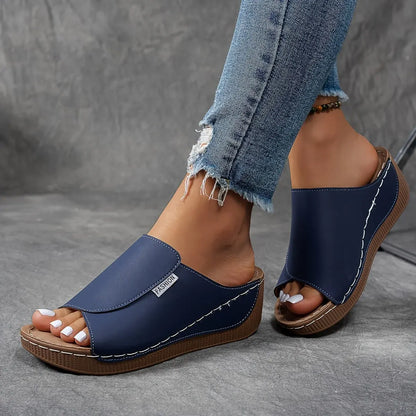 Women's Espadrille Wedge Sandals - Casual Summer Footwear