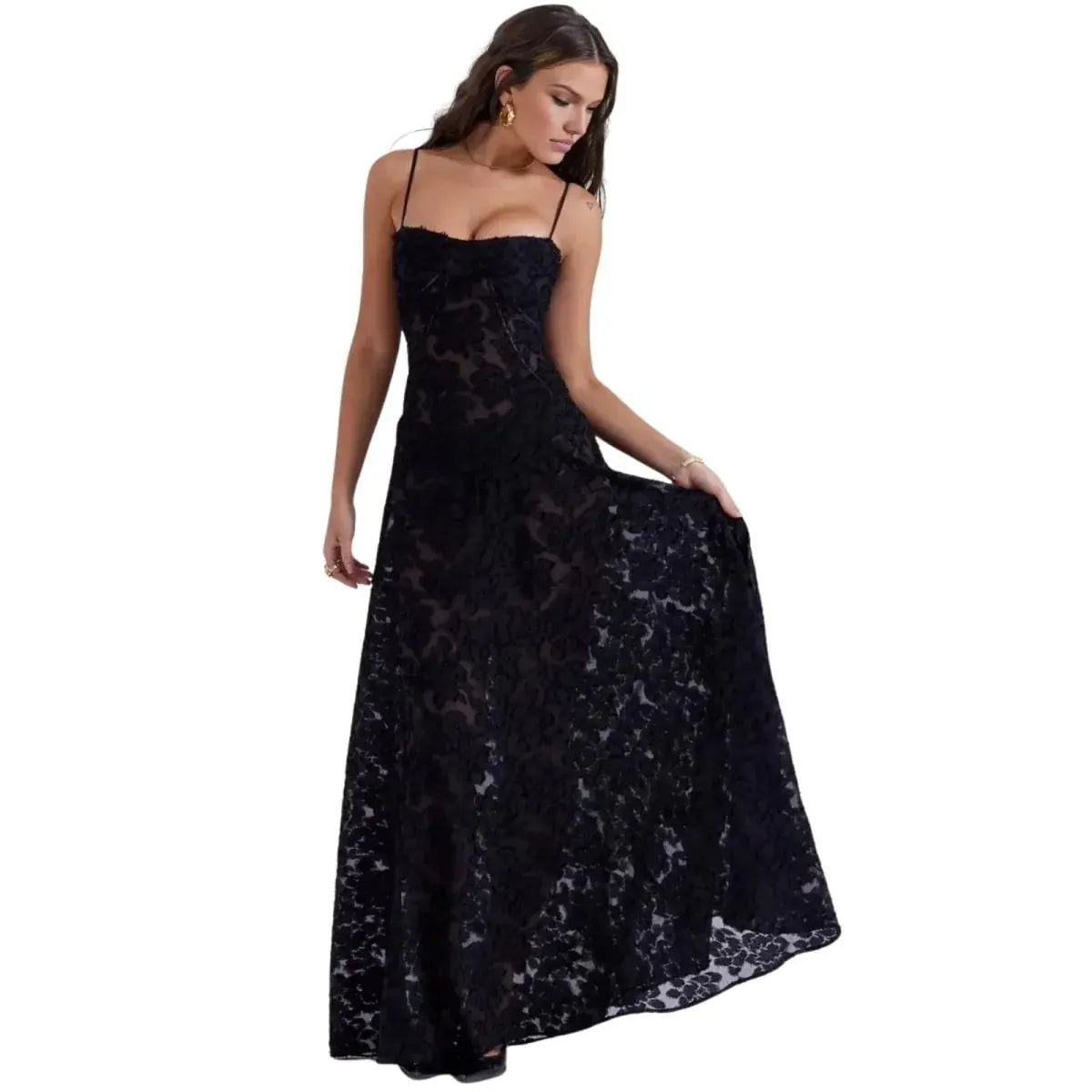 Women's Formal Maxi Dress – Elegant Evening Gown for Wedding Guests