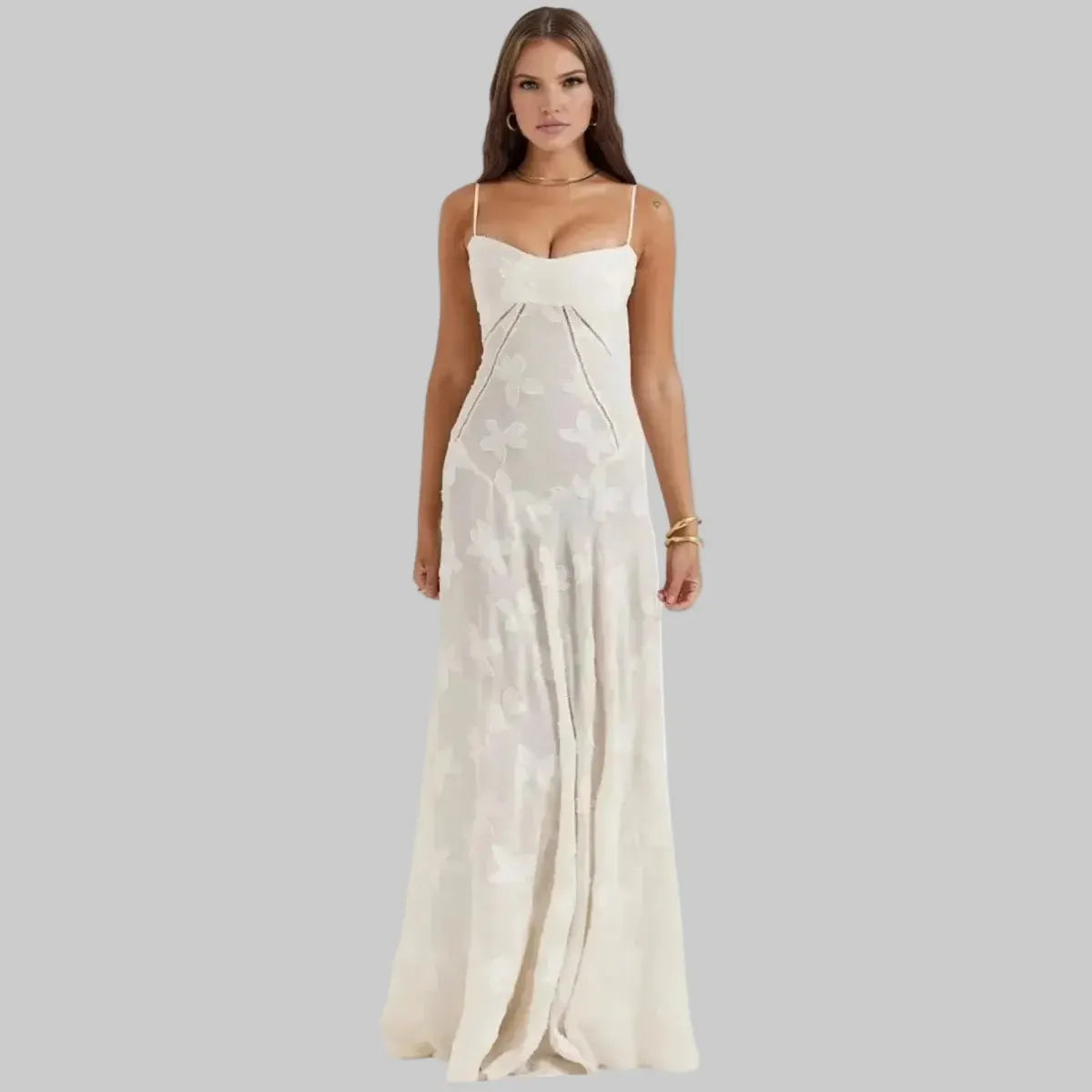 Women's Formal Maxi Dress – Elegant Evening Gown for Wedding Guests