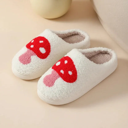 Women's Heart Print Memory Foam House Slippers