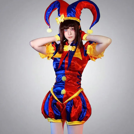 Women's Jester Party Halloween Costume Outfit