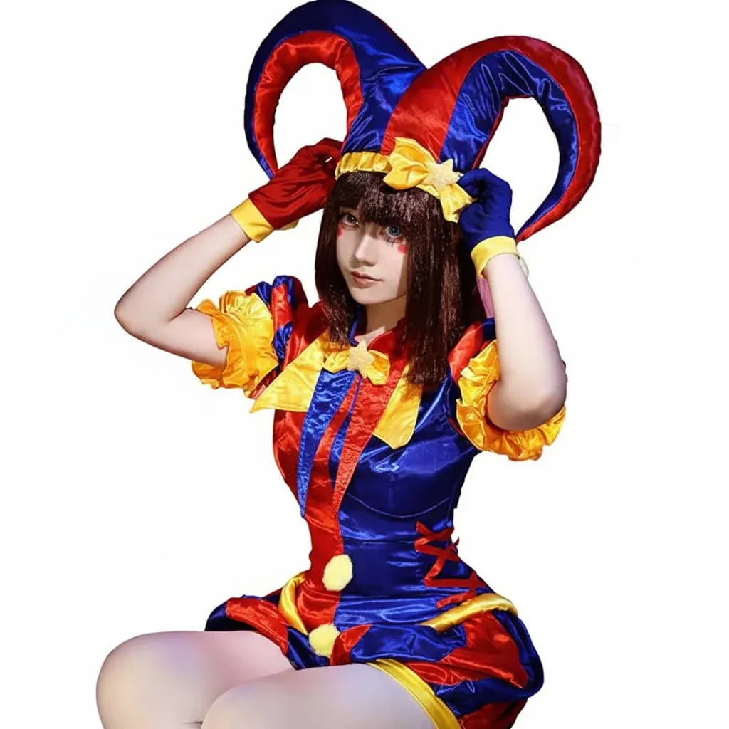 Women's Jester Party Halloween Costume Outfit