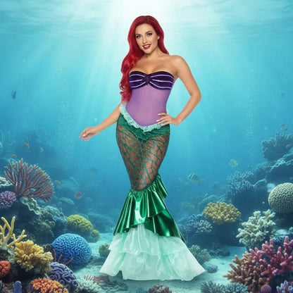 Women's Mermaid Costume Dress for Halloween