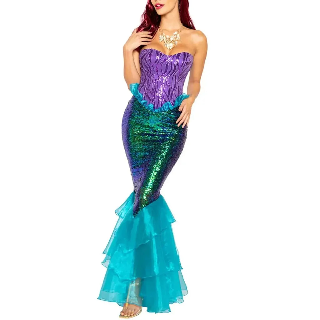 Women's Mermaid Costume Dress for Halloween