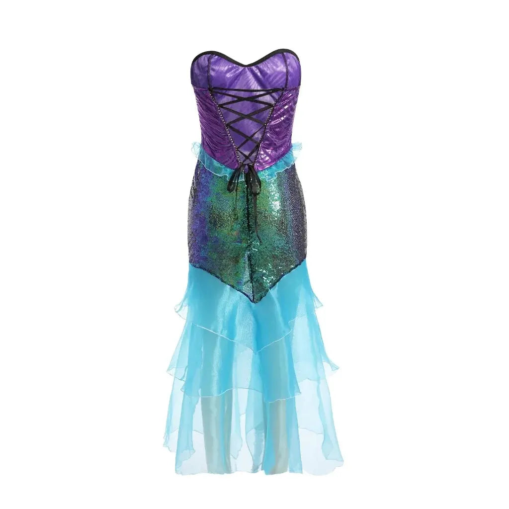 Women's Mermaid Costume Dress for Halloween