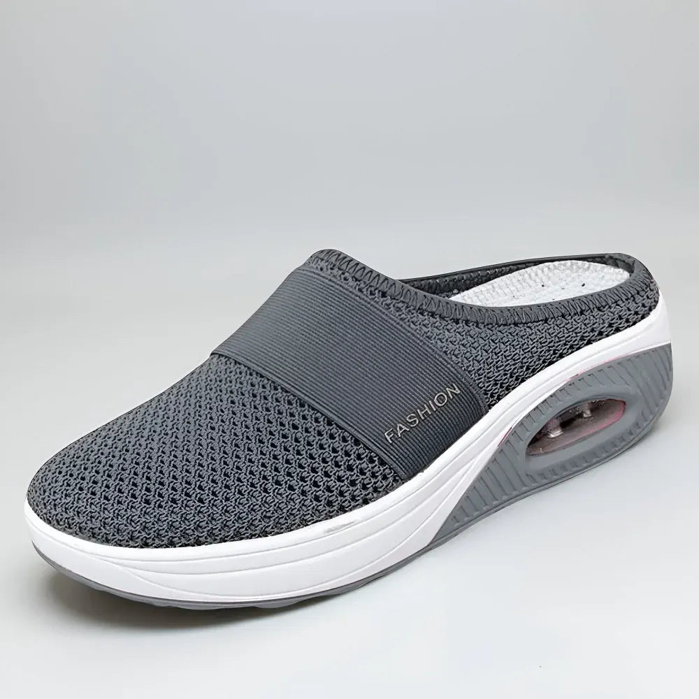Women's Mesh Slip-On Walking Shoes with Cushioned Sole
