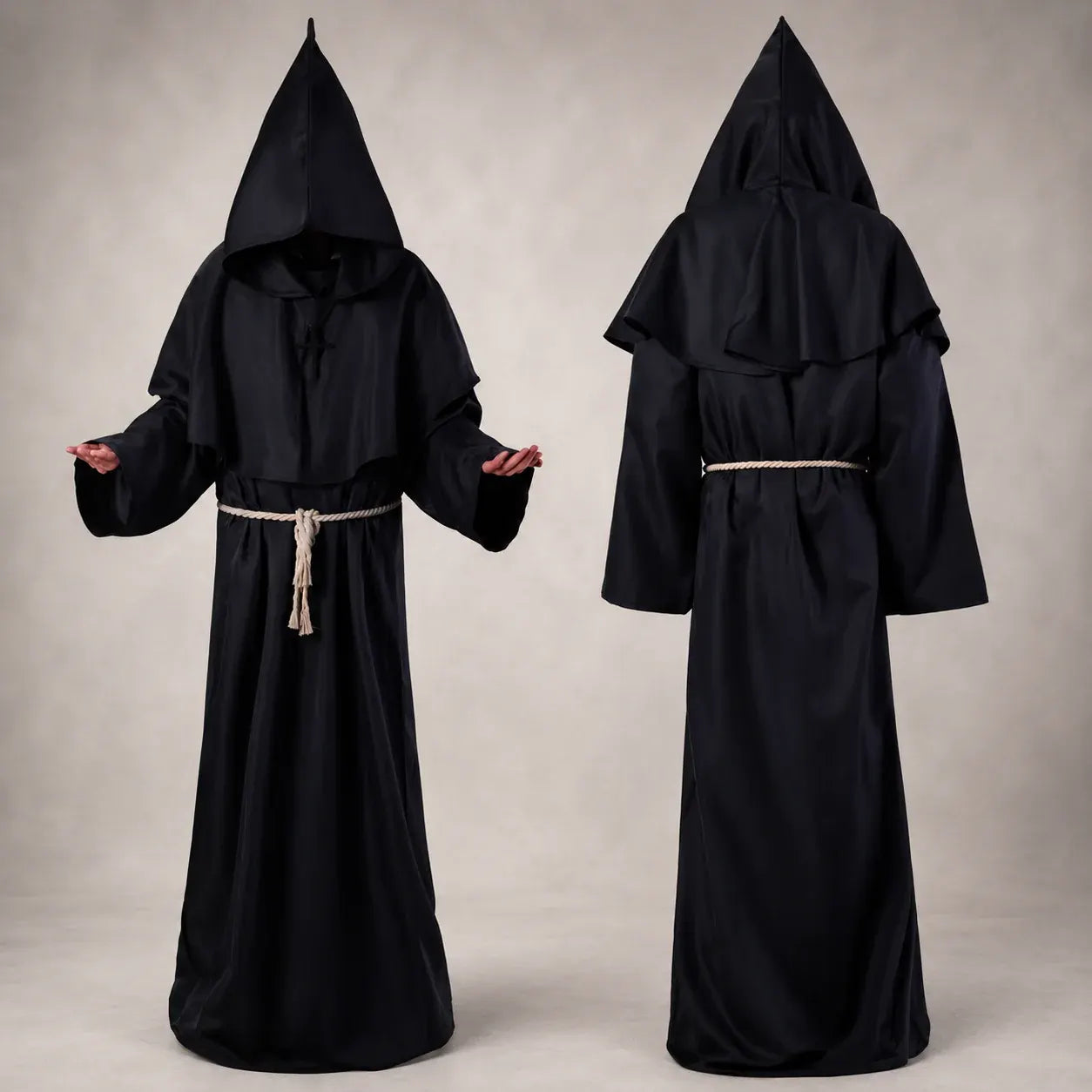 Women's Nun Robe Halloween Costume Dress Up Outfit