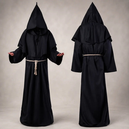 Women's Nun Robe Halloween Costume Dress Up Outfit