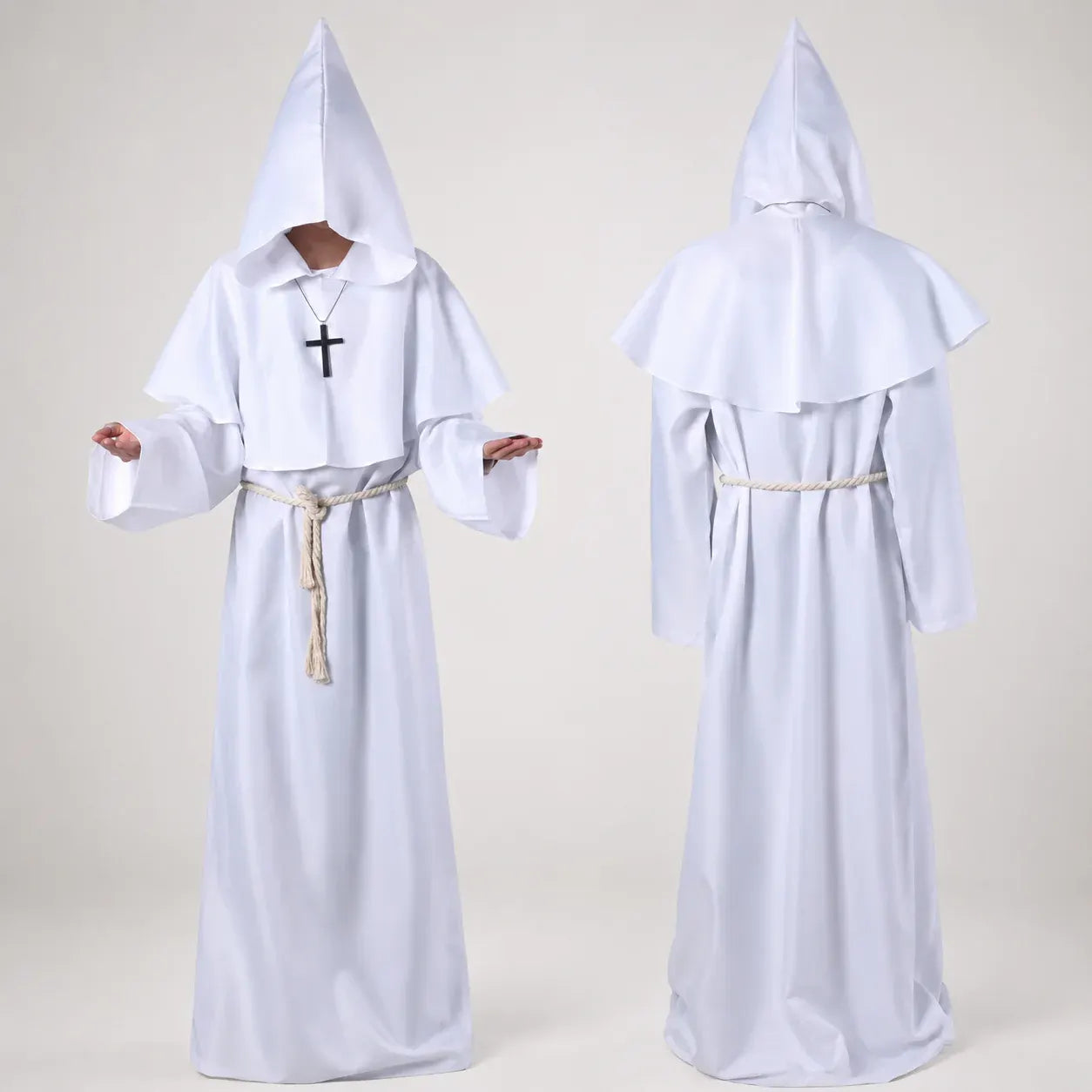 Women's Nun Robe Halloween Costume Dress Up Outfit