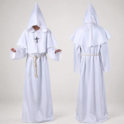 Women's Nun Robe Halloween Costume Dress Up Outfit