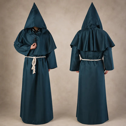 Women's Nun Robe Halloween Costume Dress Up Outfit