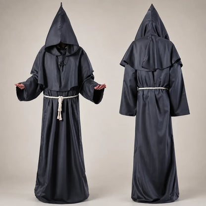 Women's Nun Robe Halloween Costume Dress Up Outfit