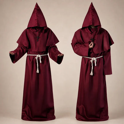 Women's Nun Robe Halloween Costume Dress Up Outfit