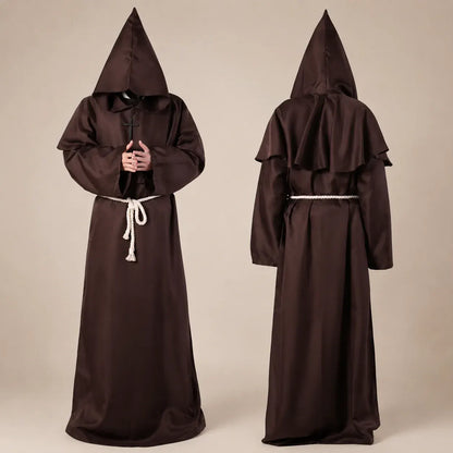 Women's Nun Robe Halloween Costume Dress Up Outfit