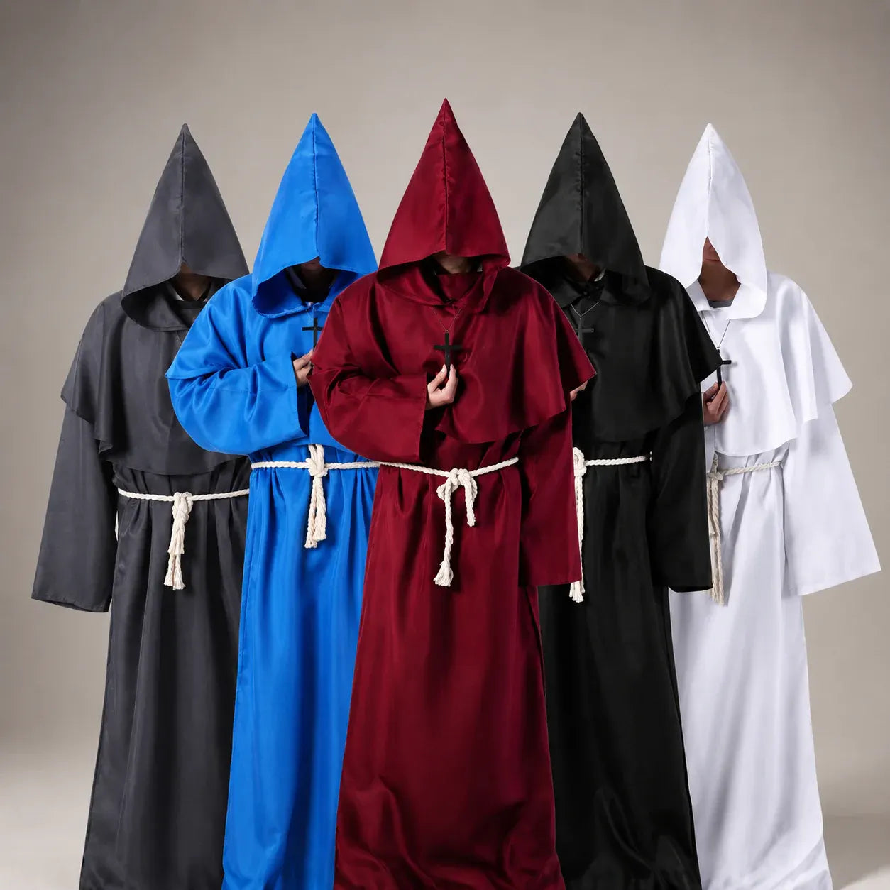 Women's Nun Robe Halloween Costume Dress Up Outfit