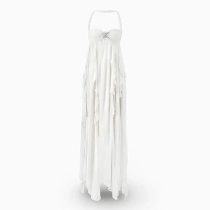 Women's Off-Shoulder Pleated Long Formal Evening Gown