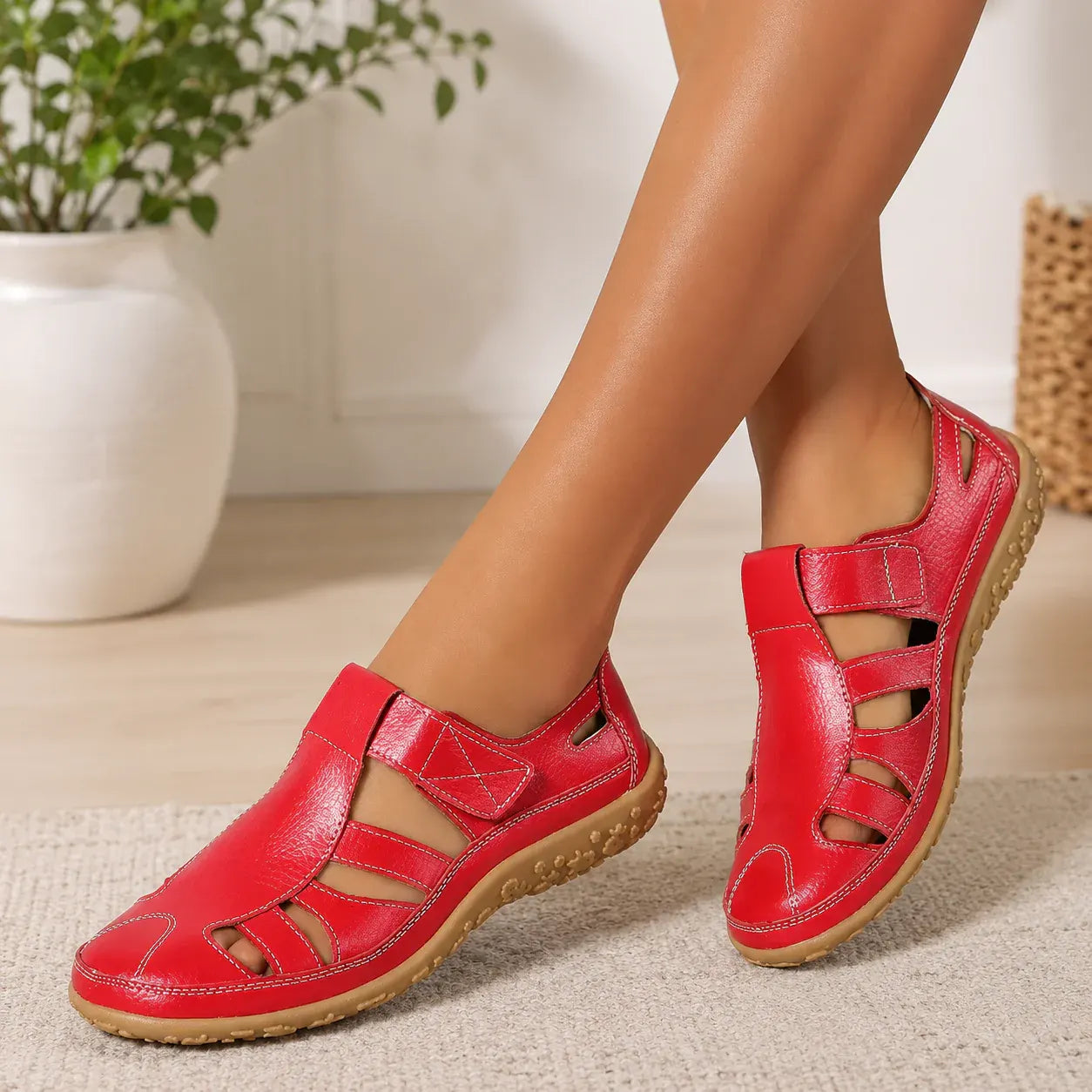 Women's Open-Toe Dress Sandals with Adjustable Ankle Strap
