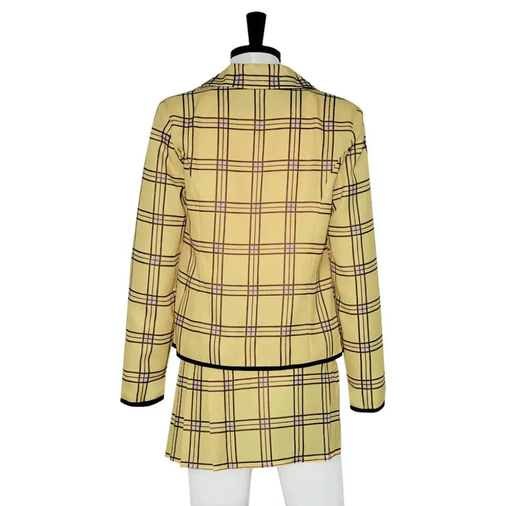 Women's Plaid Halloween Costume Blazer & Skirt Set