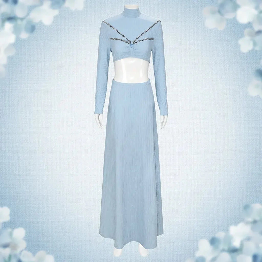 Women's Princess Halloween Costume Dress with Cape