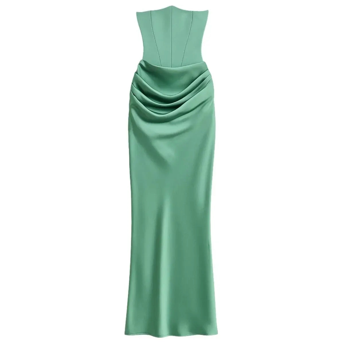 Women's Sleek Corset Evening Gown - Formal Occasion Dress