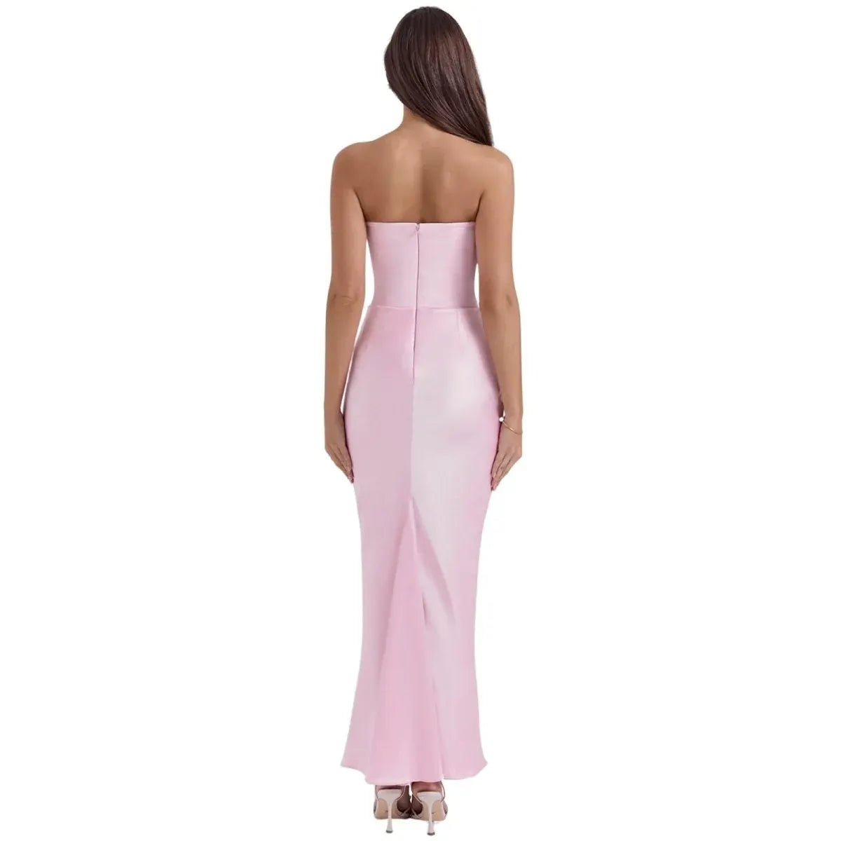 Women's Sleek Corset Evening Gown - Formal Occasion Dress