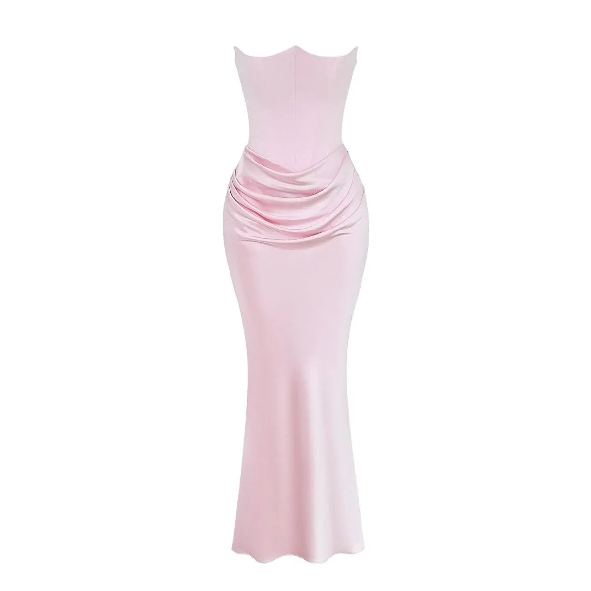 Women's Sleek Corset Evening Gown - Formal Occasion Dress