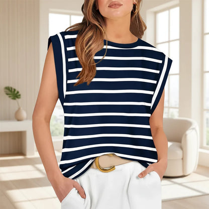 Women's Sleeveless Casual Loose-Fit Summer Tank Top Blouse