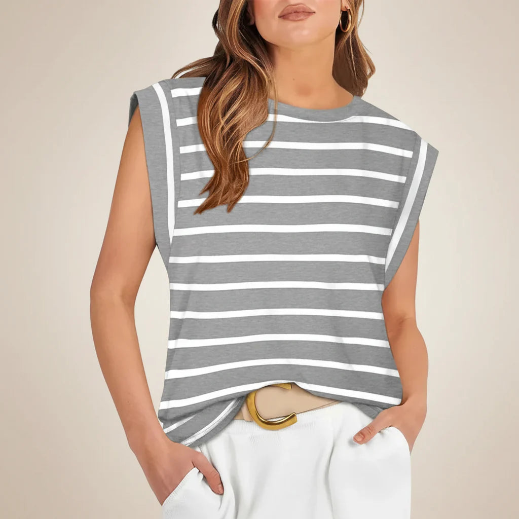 Women's Sleeveless Casual Loose-Fit Summer Tank Top Blouse