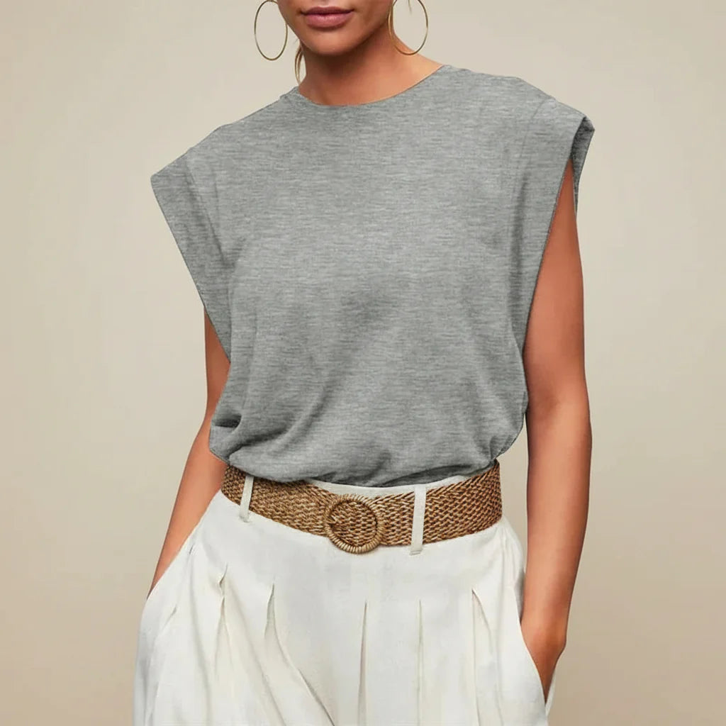 Women's Sleeveless Casual Loose-Fit Summer Tank Top Blouse