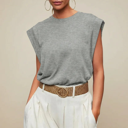 Women's Sleeveless Casual Loose-Fit Summer Tank Top Blouse