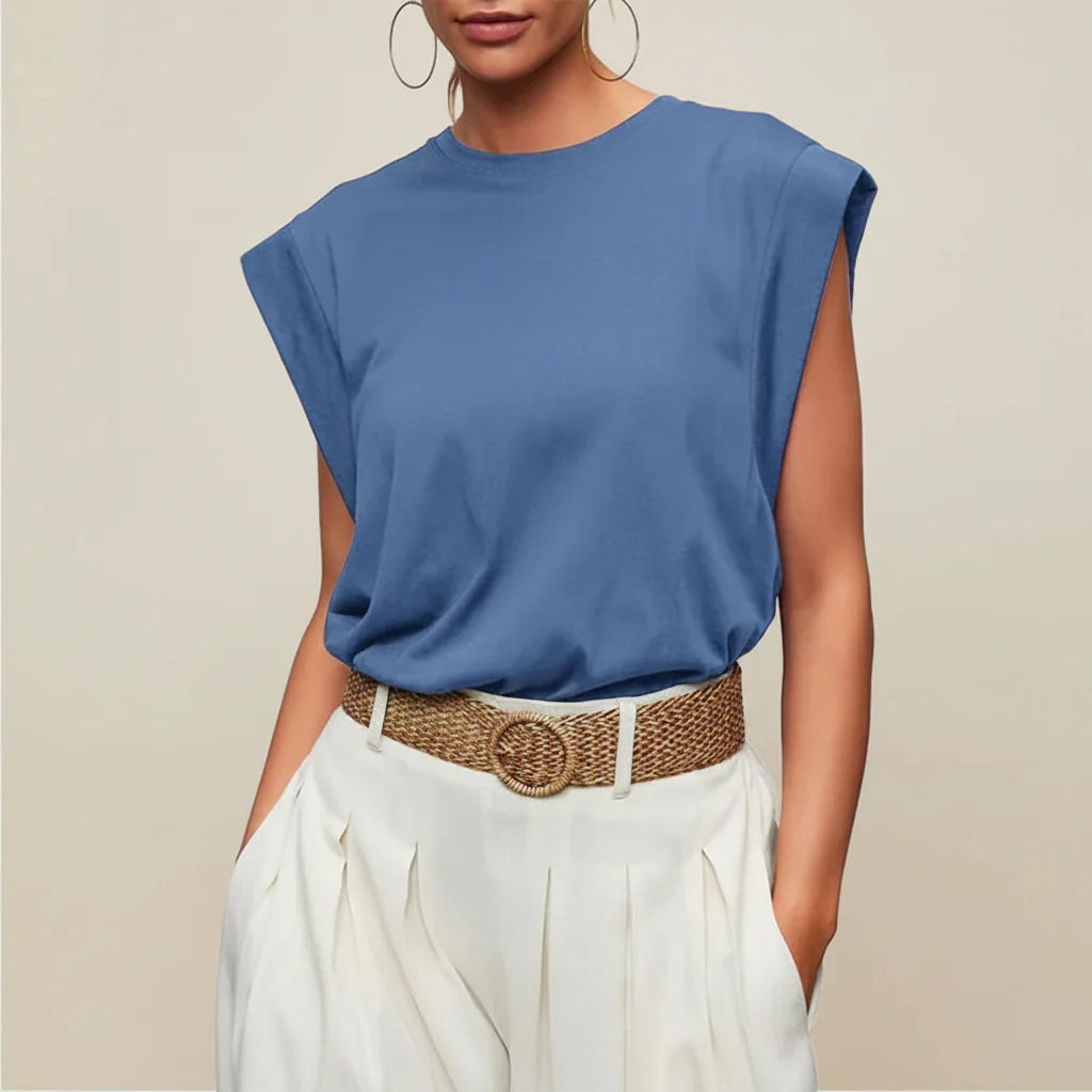 Women's Sleeveless Casual Loose-Fit Summer Tank Top Blouse