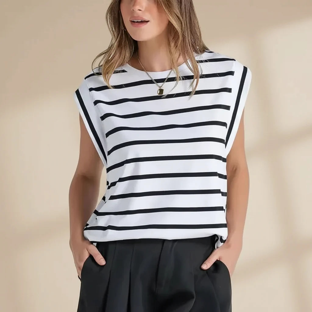 Women's Sleeveless Casual Loose-Fit Summer Tank Top Blouse