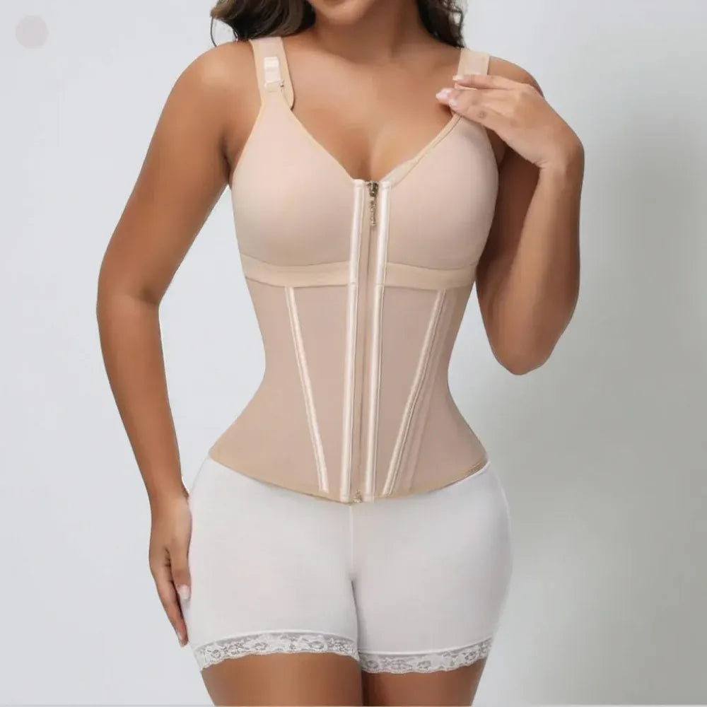 Women's Slimming Corset Waist Trainer Vest with Built-In Bra Shapewear