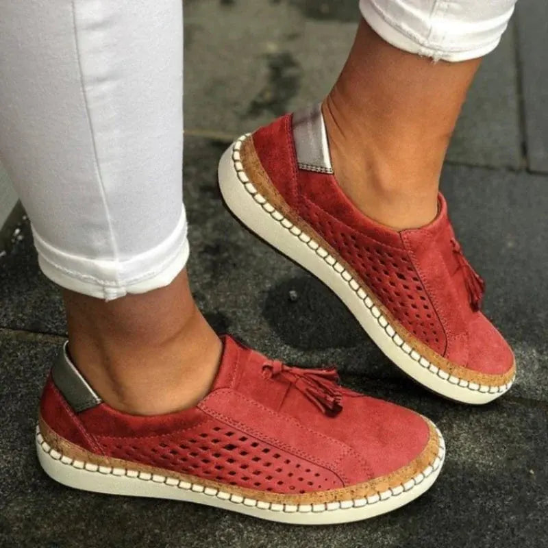 Women's Slip-On Casual Loafers with Arch Support for Walking