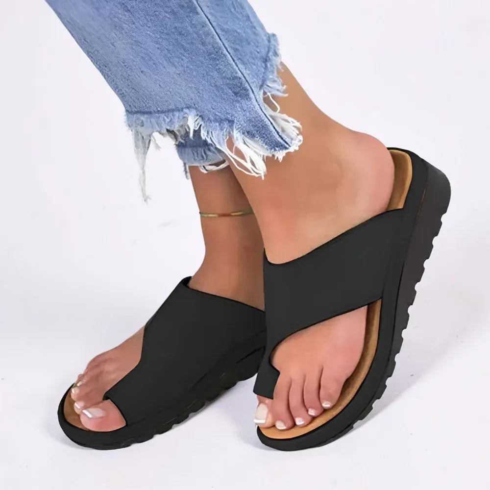 Women's Slip-On Open Toe Casual Walking Slide Sandals