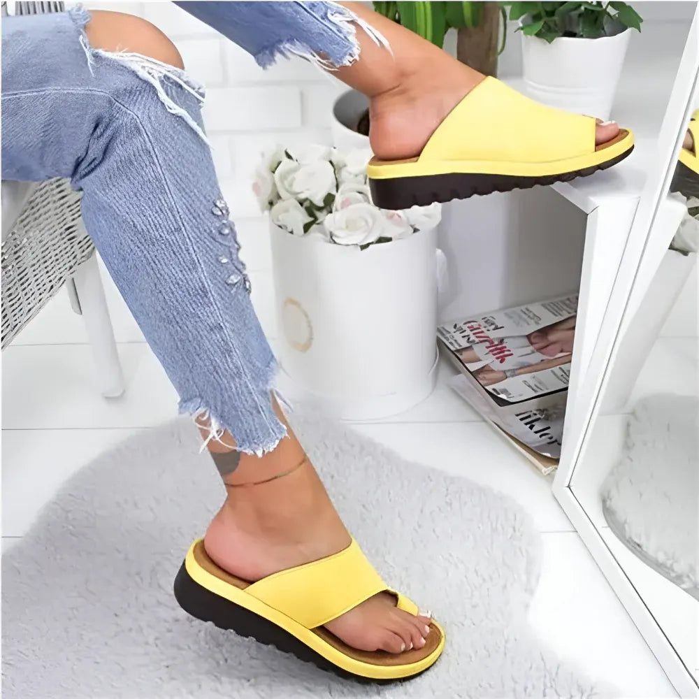 Women's Slip-On Open Toe Casual Walking Slide Sandals