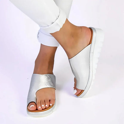Women's Slip-On Open Toe Casual Walking Slide Sandals