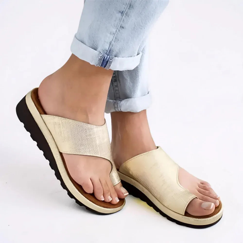 Women's Slip-On Open Toe Casual Walking Slide Sandals