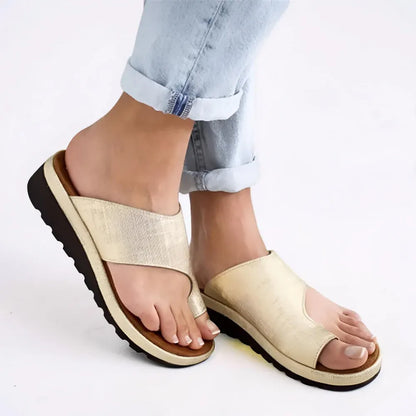 Women's Slip-On Open Toe Casual Walking Slide Sandals