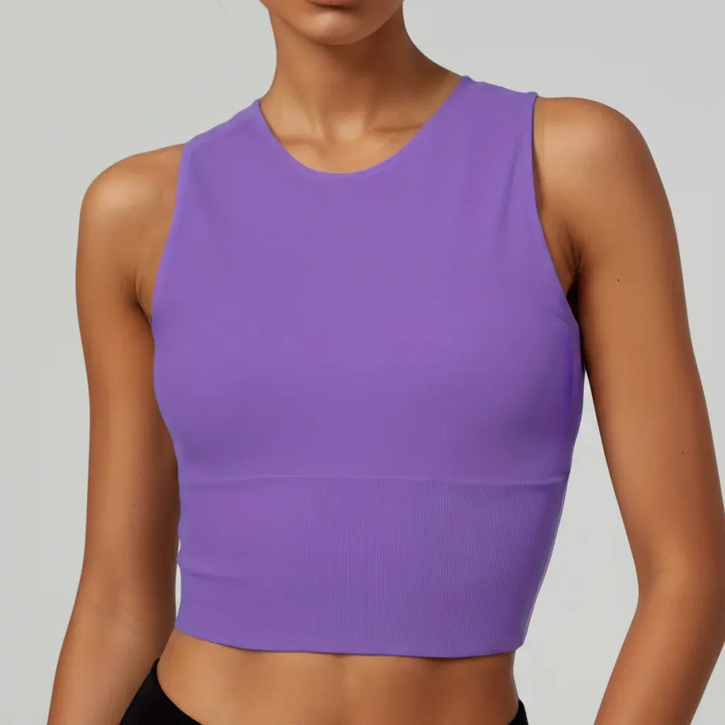 Women's Stretch Pickleball Crop Tank – Athletic Workout Top