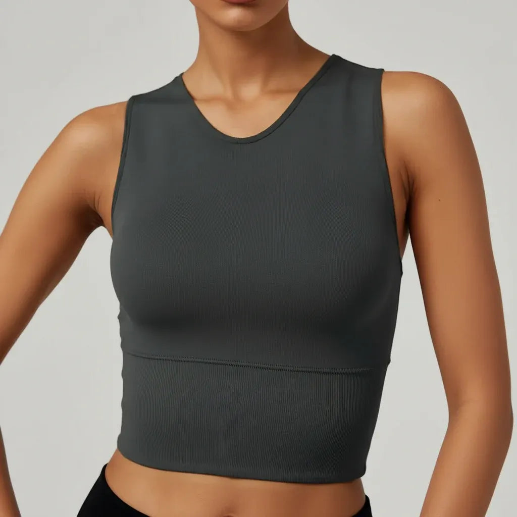 Women's Stretch Pickleball Crop Tank – Athletic Workout Top