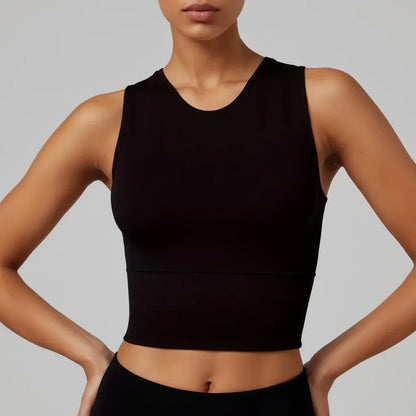 Women's Stretch Pickleball Crop Tank – Athletic Workout Top