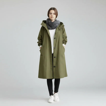 Women's Waterproof Trench Coat for Winter