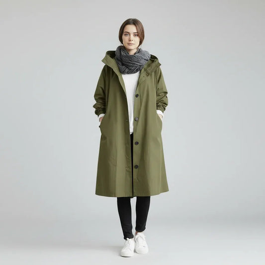 Women's Waterproof Trench Coat for Winter