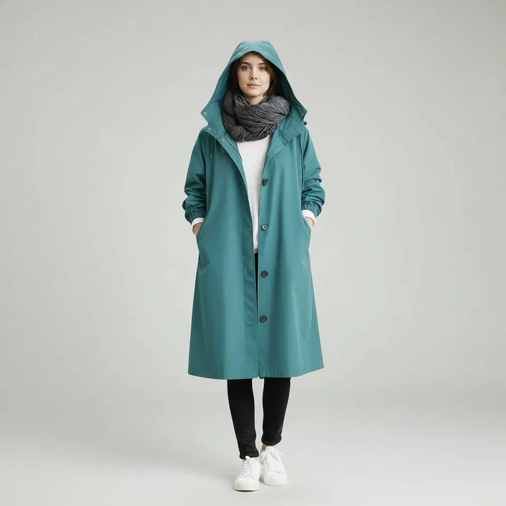 Women's Waterproof Trench Coat for Winter