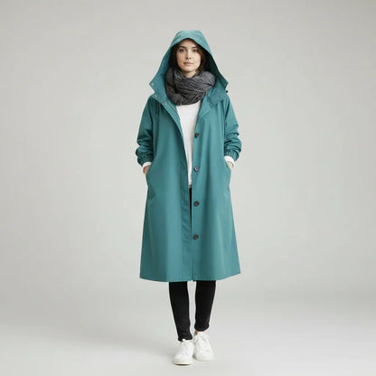 Women's Waterproof Trench Coat for Winter