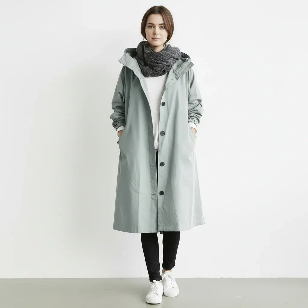 Women's Waterproof Trench Coat for Winter