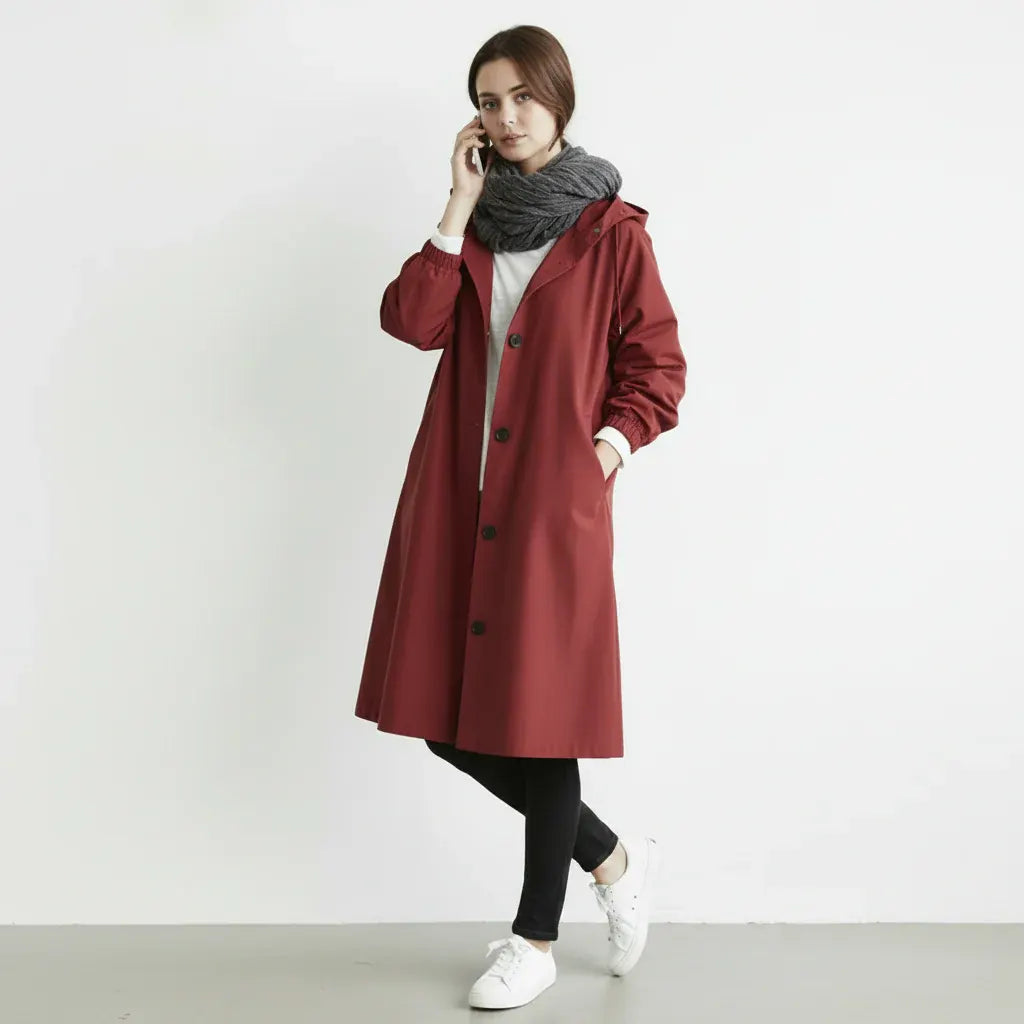 Women's Waterproof Trench Coat for Winter